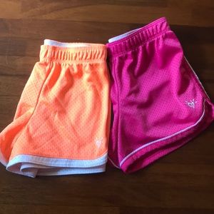 2 pair of girls Justice athletic shorts!